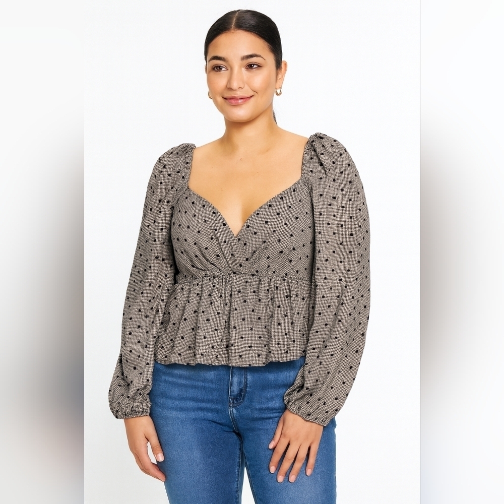 Stylish Polka Dot Women's Crop Top